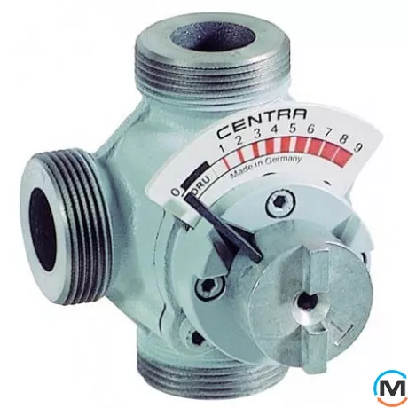 3-х ходовий поворотний клапан зовнішнє різьблення DN32 Kvs 16 м3/год DRU32-16, фото 