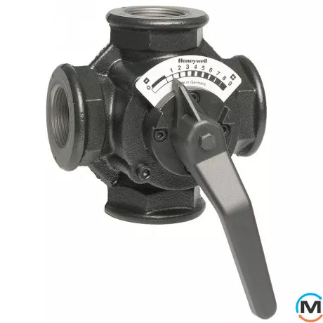 4-х ходовий клапан, що обертається, внутрішнє різьблення DN40 Kvs 25 м3/год ZR40MA, фото 