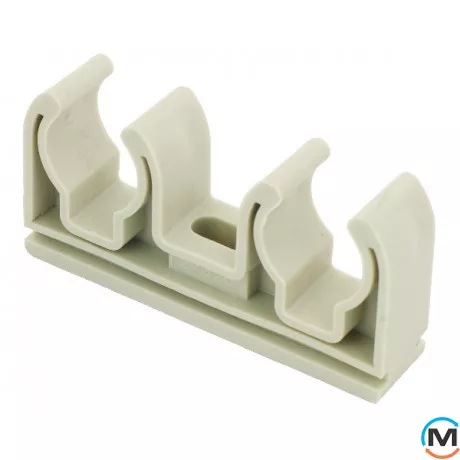 Подвійне кріплення для поліпропіленових труб Fado 25, Діаметр (мм): 25, фото 