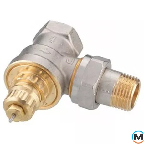 Клапан радиаторный Danfoss RA-G 15 угловой, Диаметр резьбы: 1/2", Исполнение: Угловой, Цвет: Никелированный, фото 