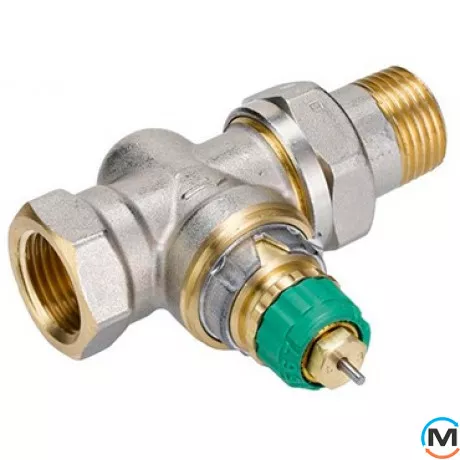 Клапан радиаторный Danfoss RA-DV 10 прямой, Диаметр резьбы: 3/8", Исполнение: Прямой, Цвет: Никелированный, фото 