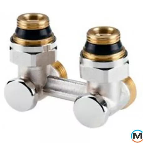 Клапан радиаторный Danfoss RLV-KS угловой 1/2x3/4, Диаметр резьбы: 1/2", Исполнение: Угловой, Цвет: Никелированный, фото 