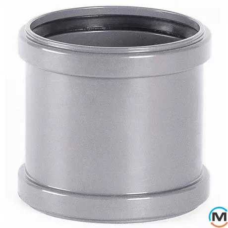 Муфта канализационная Magnaplast скользящая 110, Вариант: Скользящая, Вид канализации: Внутренняя, Тип канализации: Простая, Диаметр (мм): 100, Материал: Полипропилен PPR, фото 