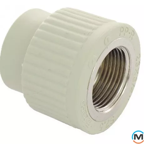 Поліпропіленова муфта з внутрішнім різьбленням Fado 75x21/2", Тип різьблення: Внутрішня, Діаметр різьблення: 2 1/2", Діаметр (мм): 75, фото 