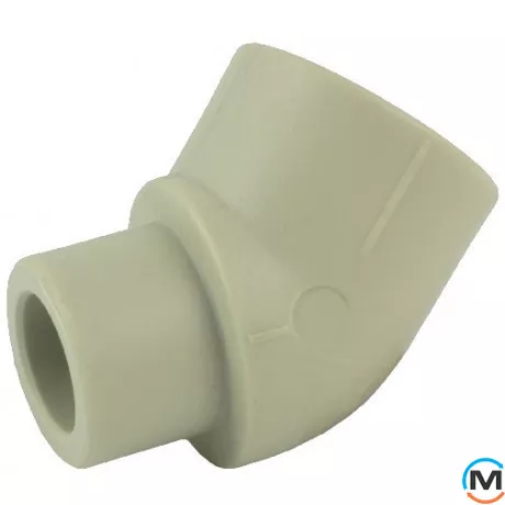 Полипропиленовый уголок внутренний / наружний 45° Fado 20, Вариант: ВН, Диаметр (мм): 20, Угол: 45, Рабочее давление (бар): 10, фото 