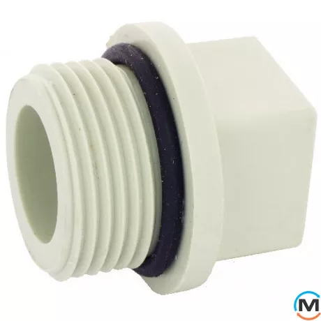 Поліпропіленова заглушка зовнішня Fado 1/2", Тип різьблення: Зовнішня, Діаметр різьблення: 1/2", фото 