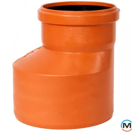 Редукція каналізаційна Magnaplast KG коротка 315/160, Варіант: 315/160, Вид каналізації: Зовнішня, Тип каналізації: Проста, Виконання: Коротка, Діаметр (мм): 315, Матеріал: Полівінілхлорид (ПВХ), фото 