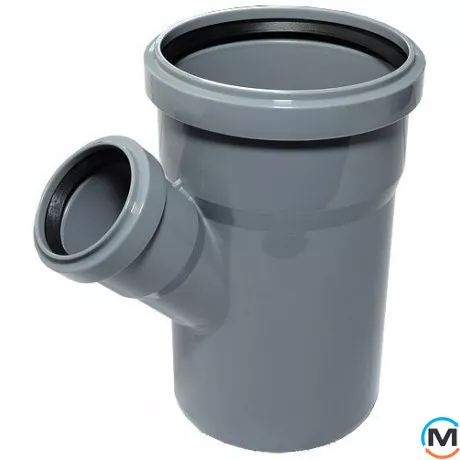 Тройник канализационный Magnaplast 110/50/67, Вид канализации: Внутренняя, Тип канализации: Простая, Градус (град.): 67, Модификация: 110/50/67, Диаметр (мм): 100, Материал: Полипропилен PPR, фото 