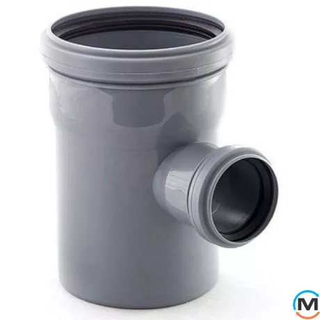 Тройник канализационный Magnaplast 110/75/87, Вид канализации: Внутренняя, Тип канализации: Простая, Градус (град.): 90, Модификация: 110/75/87, Диаметр (мм): 100, Материал: Полипропилен PPR, фото 