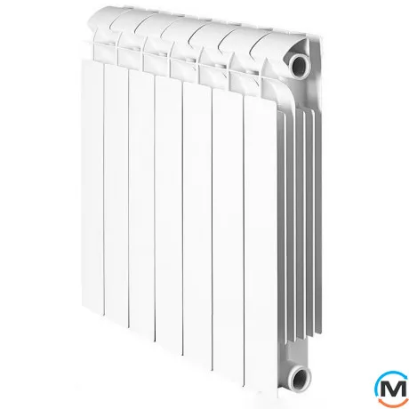 Алюминиевый радиатор Global VOX Extra 350/100, Вариант: 350/100, Конструктив: Секционный, Материал радиатора: Алюминий, Межосевое расстояние (мм): 350, Высота (мм): 440, Глубина (мм): 95, Длина (мм): 80, фото 