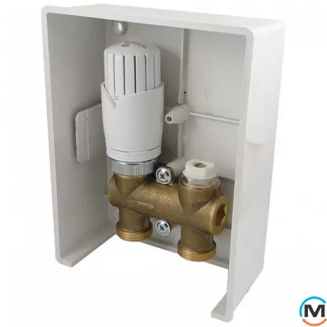 Кассетный ограничитель температуры Schlosser RTL белый G3/4 Diamant, фото 