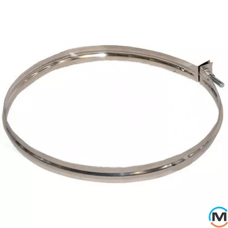 Хомут узкий ф 160 из нержавейки, Диаметр (мм): 160, фото 