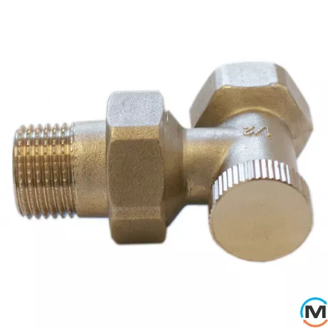 Клапан обратного потока Schlosser никелированный угловой DN 15 GZ 1/2xGW1/2, Диаметр резьбы: 1/2", Исполнение: Угловой, Цвет: Никелированный, фото 