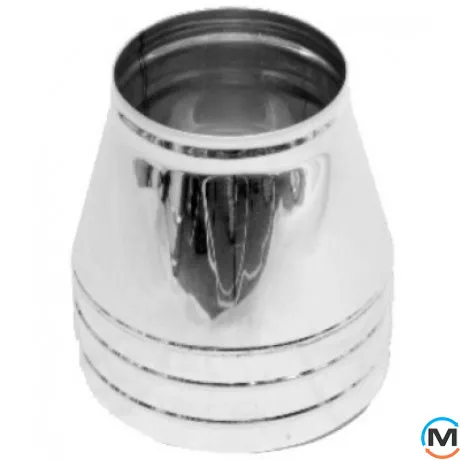 Конус для димоходу Версія-Люкс ф 300/360 н/н 0,6мм, Діаметр (мм): 300/360, Матеріал димаря: Нержавіюча сталь/Нержавіюча сталь, Товщина стінки (мм): 0.6, фото 