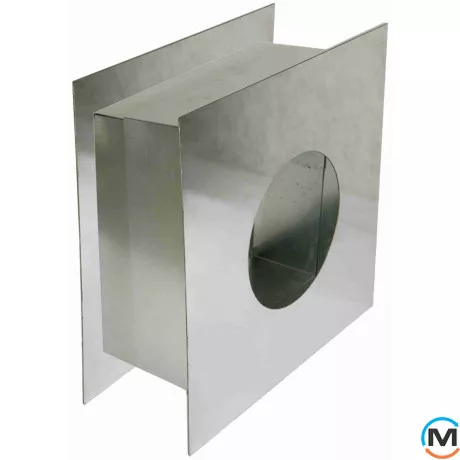 Проход через перекрытие под дымоход ф 120 0,6мм из нержавейки, Диаметр (мм): 120, фото 