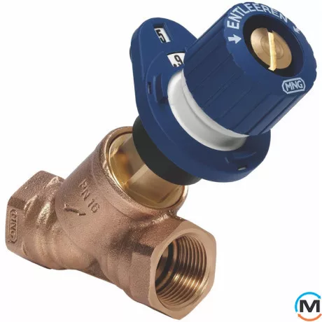 Ручной балансировочный клапан  "Комби 3-плюс" Синий V5010Y0020, фото 