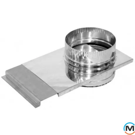 Шибер для дымохода ф 180/250 0,6мм из нержавейки, Тип дымохода: Двухстенный (Сендвич), Диаметр (мм): 180/250, фото 