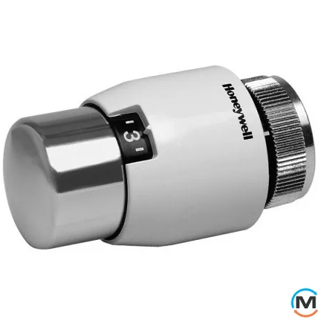 Термостатический элемент Resideo (Honeywell) Т200 Дизайн T4021, Исполнение: Механическая, Цвет: Белый-Хром, Нулевое положение: Нет, Присоединение: М30х1,5, фото 