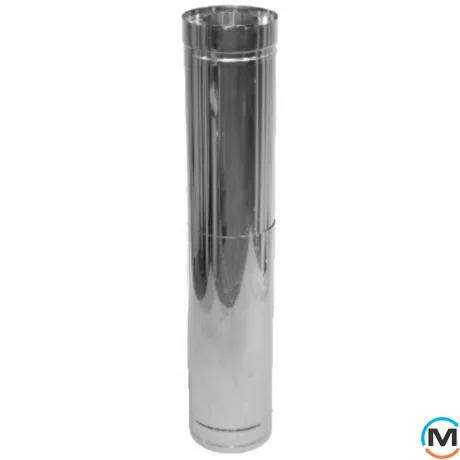 Труба-удлинитель дымоходная L=0,5-1м ф 250 1мм из нержавейки, фото 