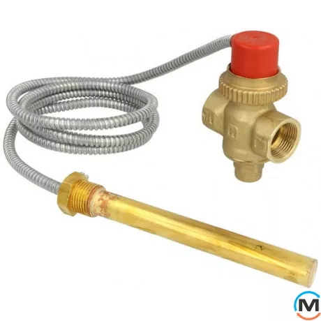 Защитный клапан Resideo (Honeywell) от перегрева котла 95 С длина - 1,3 м, фото 