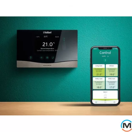 Vaillant sensoCOMFORT VRC 720/3 погодозалежний регулятор для опалювального обладнання з шиною eBus, Спосіб підключення: Провідний, фото , зображення 2