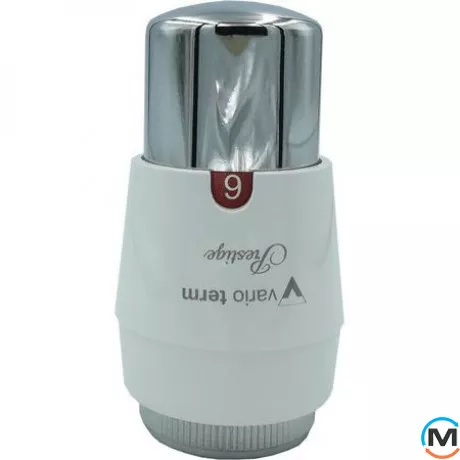 Термоголовка Vario Term Белая-Хром PRESTIGE GS.02 (резьба M30x15), фото 