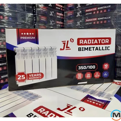 Радіатор секційний JL біметалічний PREMIUM 350/100, Міжосьова відстань (мм): 350, фото , зображення 4
