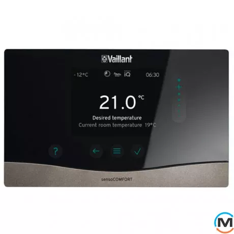 Vaillant sensoCOMFORT VRC 720/3 f бездротовий погодозалежний регулятор для опалювального обладнання з шиною eBus, Спосіб підключення: Бездротовий
, фото 
