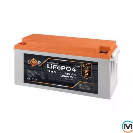 Аккумулятор LogicPower LiFePO4 12V (12,8V) - 230 Ah (2944Wh) (BMS 100A/50A) пластик, фото , изображение 2