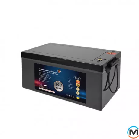 Акумулятор LogicPower LiFePO4 24V-230 Ah (BMS 80A/40A) пластик для ДБЖ, фото , зображення 2
