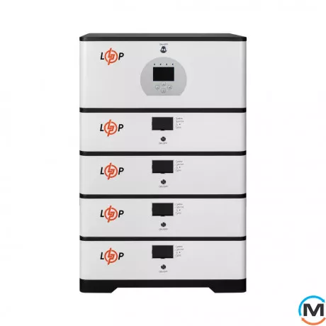 Джерело безперебійного живлення (ДБЖ) LogicPower BOX DEYE 5 kWh + АКБ 20 kWh, фото 