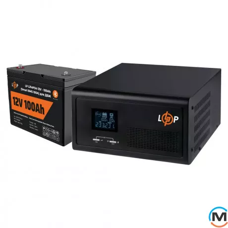 Комплект резервного питания LogicPower (LogicPower) ИБП + литиевая (LiFePO4) батарея (UPS 1500VA + АКБ LiFePO4 1280W), фото 