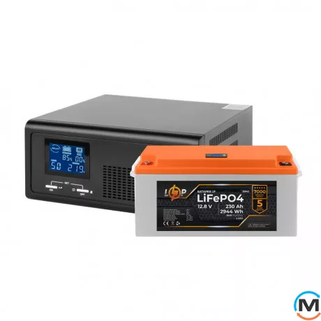 Комплект резервного питания LogicPower (LogicPower) ИБП + литиевая (LiFePO4) батарея (UPS B430+ АКБ LiFePO4 2944W), фото 