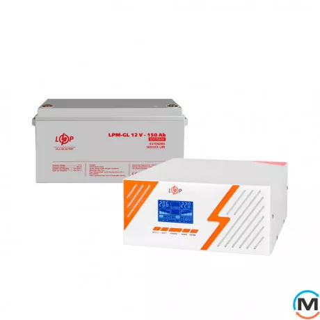 Комплект резервного питания ИБП + гелевая батарея (UPS B1500 + АКБ GL 1800Wh), фото 