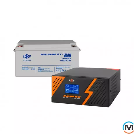 Комплект резервного питания LogicPower (LogicPower) ИБП + мультигелевая батарея (UPS B1500 + АКБ MG 1800Wh), фото 