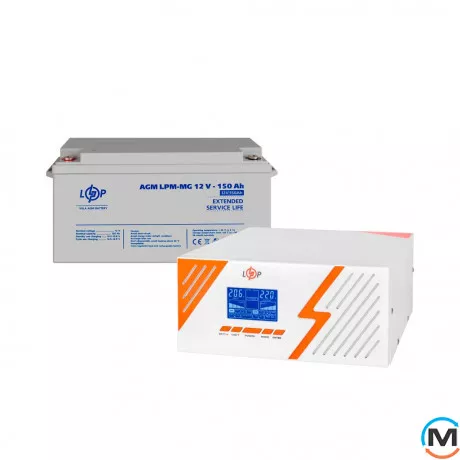 Комплект резервного питания LogicPower (LogicPower) ИБП + мультигелевая батарея (UPS B1500 + АКБ MG 1800Wh), фото 