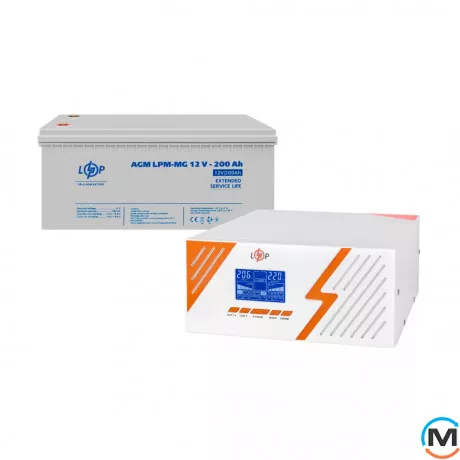 Комплект резервного живлення LogicPower (LogicPower) ДБЖ + мультигелева батарея (UPS B1500 + АКБ MG 2400Wh), фото 