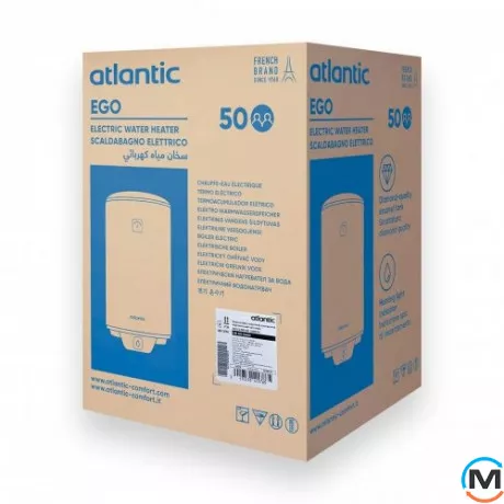 Водонагреватель бытовой электрический Atlantic Opro Ego VM 050 D400S (1200W), Объем (л): 46.7, фото , изображение 7