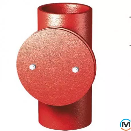 Ревизия из чугуна с круглой крышкой SML DN 80мм RSP REINIG80, Диаметр (мм): 80, фото 