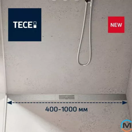 Комплект инсталляции TECElineo душевого профиля, нержавеющая сталь матовая, фото , изображение 4