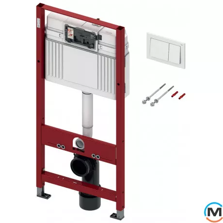 Комплект установки TECEbase (модуль+панель смыва TECEbase белая+крепеж), фото 