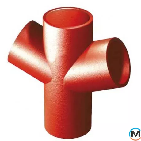 Хрестовина із ливарного чавуну SML 70* DN100x 70x70мм RSP DA1007070, Градус (град.): 70, Виконання: Простая, Діаметр (мм): 100, Модифікація: DN 100x70x70  , фото 