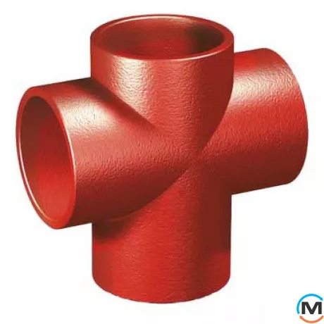 Хрестовина із ливарного чавуну SML 88* DN100x100x100мм RSP DA10010088, Градус (град.): 88, Виконання: Простая, Діаметр (мм): 100, Модифікація: DN 100x100x100  , фото 