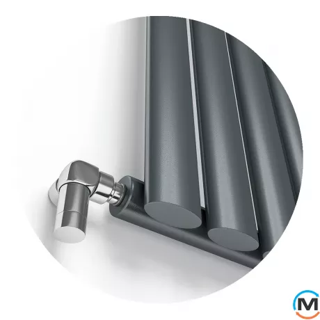 Радиатор дизайнерский Ideale Adele 11 8/1500/472 антрацит, Цвет: Антрацит, Высота (мм): 1500, Ширина (мм): 472, Количество рядов: 1, фото , изображение 2