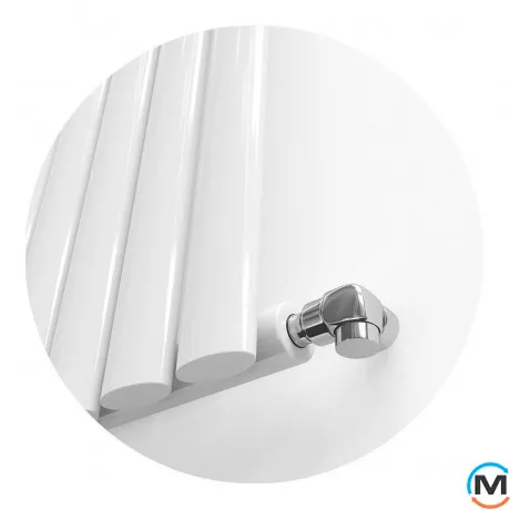 Радіатор дизайнерський Ideale Adele 11 8/1500/472 білий, Колір: Білий, Висота (мм): 1500, Ширина (мм): 472, Кількість рядів: 1, фото , зображення 2