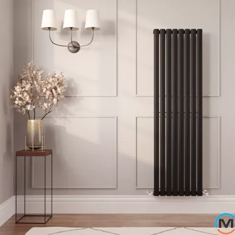 Радиатор дизайнерский Ideale Adele 11 8/1500/472 черный, Цвет: Черный, Высота (мм): 1500, Ширина (мм): 472, Количество рядов: 1, фото , изображение 3