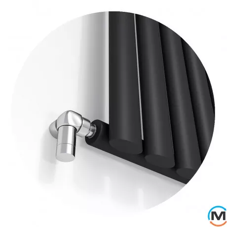 Радиатор дизайнерский Ideale Adele 11 8/1800/472 черный, Цвет: Черный, Высота (мм): 1800, Ширина (мм): 472, Количество рядов: 1, фото , изображение 4