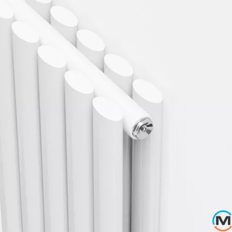 Радіатор дизайнерський Ideale Adele 12 5/1800/295 білий, Колір: Білий, Висота (мм): 1800, Ширина (мм): 295, Кількість рядів: 2, фото , зображення 2