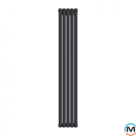 Радіатор дизайнерський Ideale Adele 12 5/1800/295 чорний, Колір: Чорний, Висота (мм): 1800, Ширина (мм): 295, Кількість рядів: 2, фото 