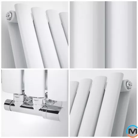 Радиатор дизайнерский Ideale Adele 12 8/1500/472 белый, Цвет: Белый, Высота (мм): 1500, Ширина (мм): 472, Количество рядов: 2, фото , изображение 3